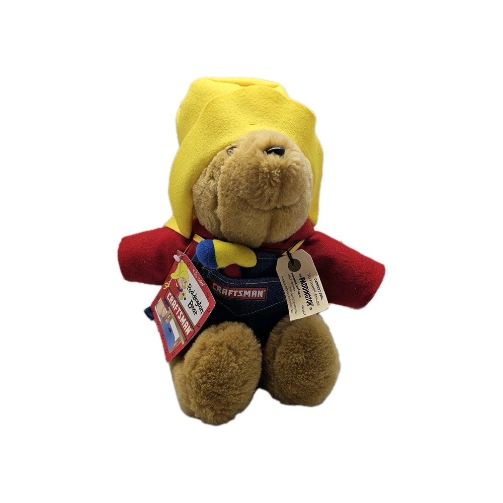 Paddington Bear SEARS CRAFTSMAN  Tools Apron Plush Stuffed Animal Stuffy EUC